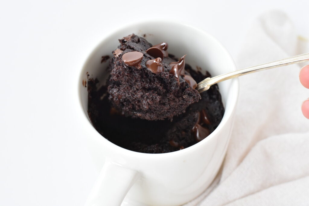 Double Chocolate Muffin in a Mug (5 Mins!) - Baking Envy