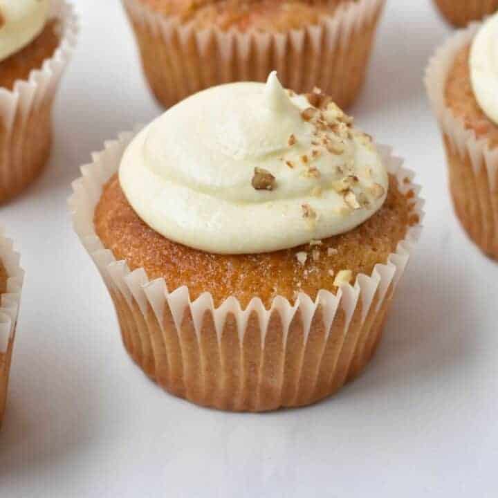 Carrot Cupcakes with Cream Cheese Frosting